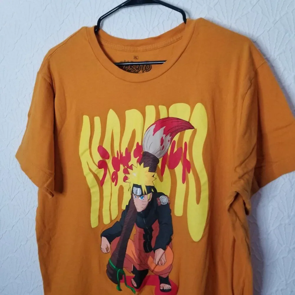 Naruto Shippuden by Ripple Junction‎ T Shirt Orange Anime Men's XL